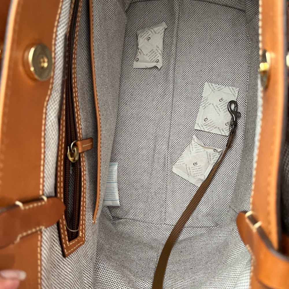 Dooney & Bourke Leather Flynn Tote - Picture 6 of 11